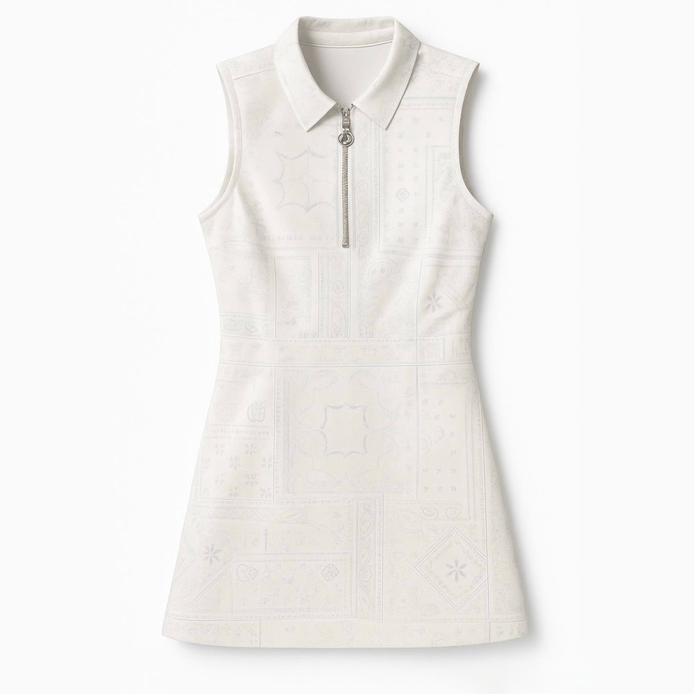 G/FORE Bandana Maverick Sleeveless Dress White Size 6 NWT
